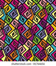 vector geometry background consist of colorful patterns. Vector illustration