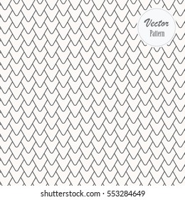 Vector geometry pattern rounded corner of triangle, black and white abstract geometric background, 