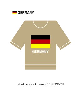 Vector German t-shirt symbol. Germany National sport team isolated on white. European Championship.