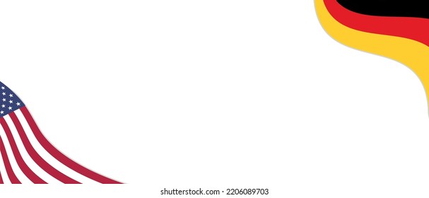 Vector German-American day template background in white