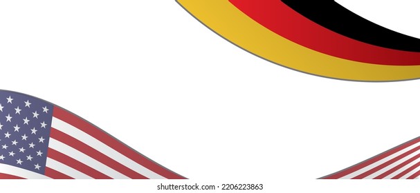 Vector German-American day template background in white