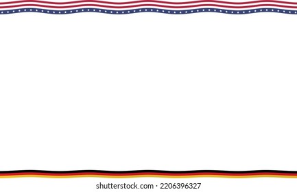 Vector German-American day template background