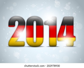 Vector - Germany 2014 with German Flag