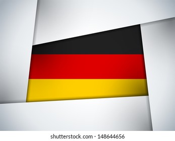 Vector - Germany Country Flag Geometric Background