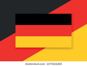 Vector Germany Flag. Country flag design. Flat vector flag.