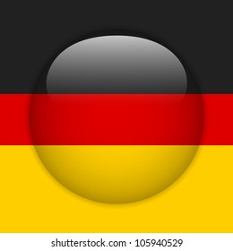 Vector - Germany Flag Glossy Button