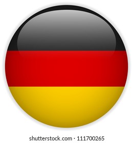 Vector - Germany Flag Glossy Button