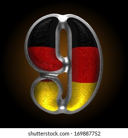 Vector Germany metal figure