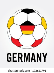 Vector Germany Soccer Ball Graphic