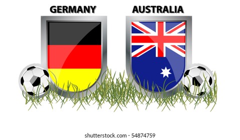 vector Germany vs Australia