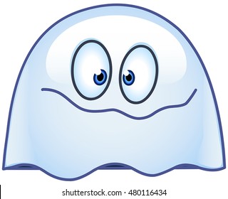 Vector ghost emoticon