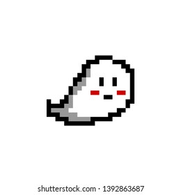 Vector Ghost Pixel Art Color Stock Vector (Royalty Free) 1392863687 ...