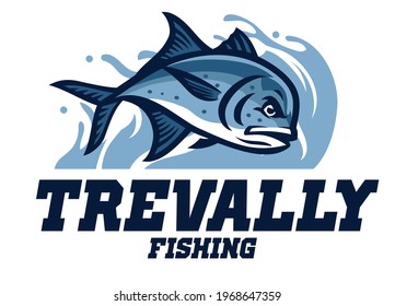 vector of giant trevally fishing club