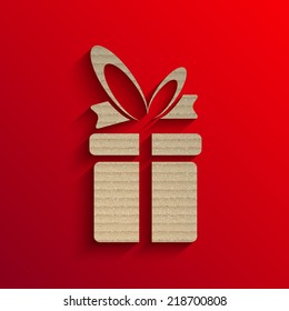 Vector gift background. 2015 new year. Eps10