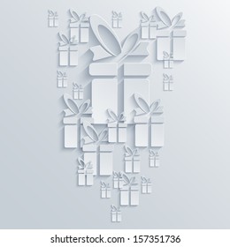 Vector gift background. Eps10