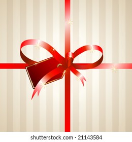 Vector gift bow