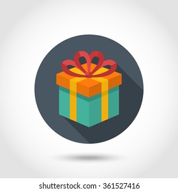 Vector Gift box colorful icon