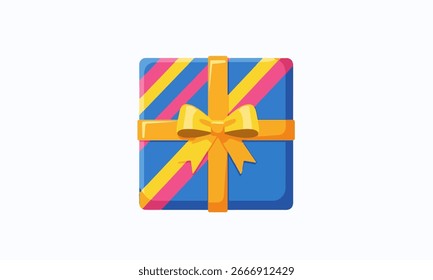 Caja de regalo de Vector diseño plano EPS8