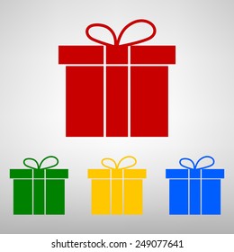 vector gift box icon