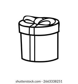 Vector gift box icon illustration, gift box 
