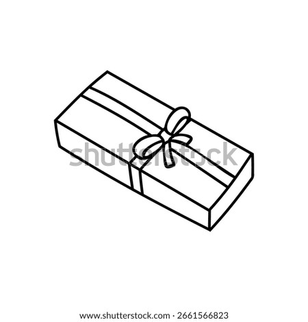 Vector gift box icon illustration, gift box 
