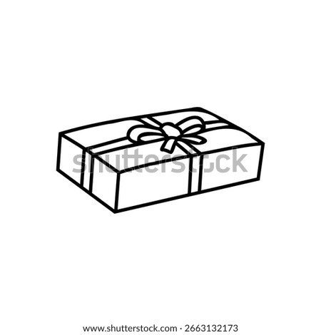 Vector gift box icon illustration, gift box 