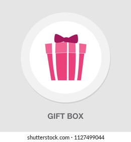 vector gift box illustration isolated. present package, surprise icon