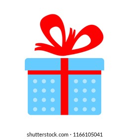 vector gift box illustration isolated. present package, surprise icon