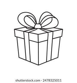 Cuadro de regalo de Vector de arte en fondo blanco