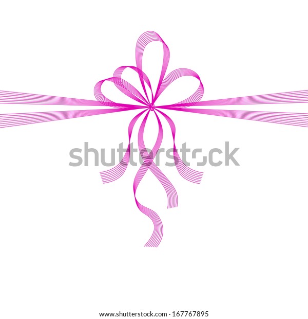 Vector Gift Box Pink Thin Ribbon Stock Vector Royalty Free 167767895
