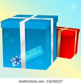 Vector gift boxes