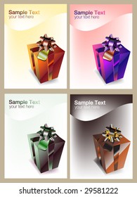 vector gift boxes