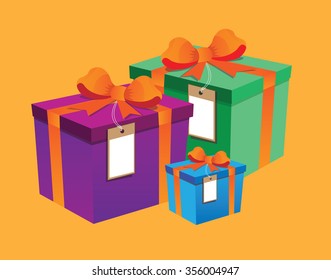 vector Gift boxes