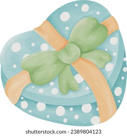 Vector gift boxes in different colours and styles . Watercolour of gift box elements for special day