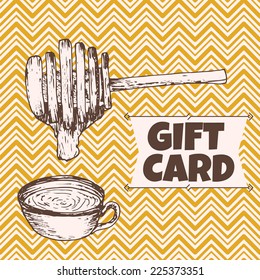 Vector gift card illustration