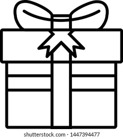 vector gift is an icon that shows a gift