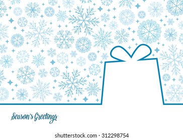 Happy Boxing Day Messages, Wishes, Quotes, And Images 40 Vector gift illustration with snowflake background