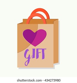 Vector of gift package symbol or icon