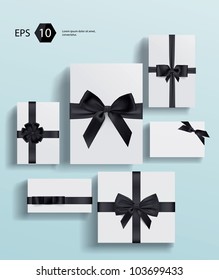 Vector gift wrapping collection