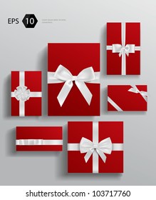 Vector gift wrapping collection