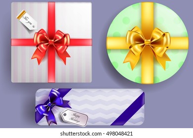 Vector gift wrapping collection