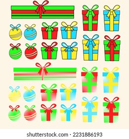 Vector of gifts for Christmas or any occasion.