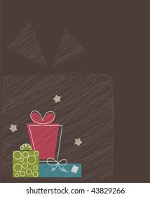 Vector gifts. (EPS10) with place for you text.