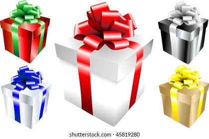 vector gifts set