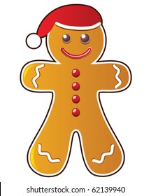 vector gingerbread cookie