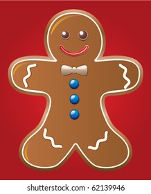 vector gingerbread cookie