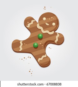 vector gingerbread cookie