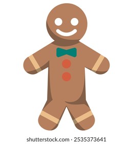 vector gingerbread doll cake to welcome and celebrate Christmas