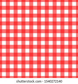 Vector gingham black white seamless pattern