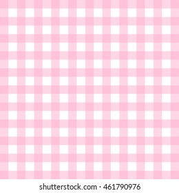 Vector gingham pattern in pink
